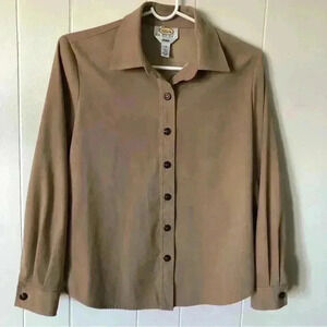 Talbots Women’s Button Down Polyester Shirt Blouse Size P